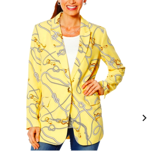 Colleen Lopez Jackets & Blazers - Colleen Lopez Nautical Blazer